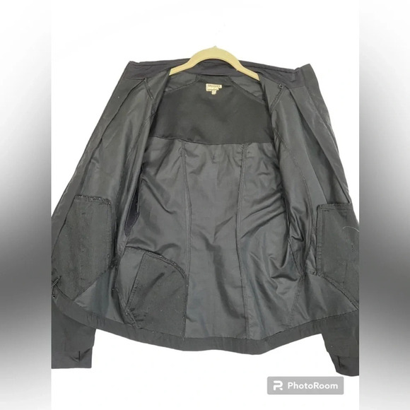 RUNNING ROOM WOMEN'S BLACK REFLECTIVE RUNNING CYCLING JACKET SZ M - Picture 8 of 12